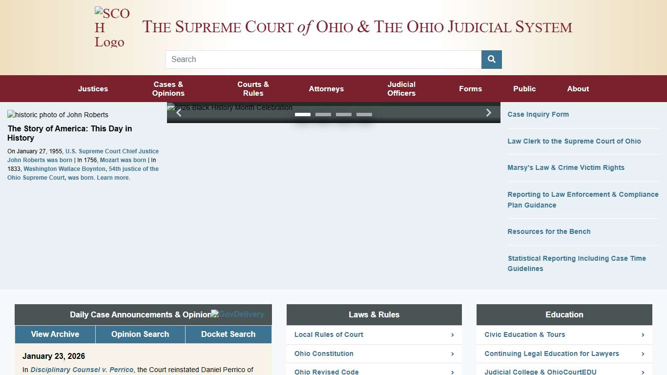 Supreme Court of Ohio » Supreme Court of Ohio